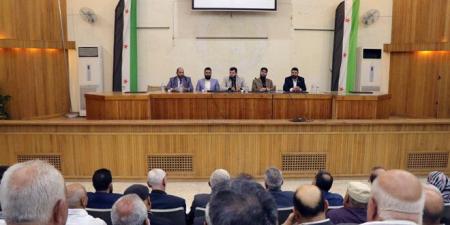 جلسة حوارية لمديرية الشؤون السياسية في حلب ونقابة المهندسين حول آلية دعم العمل النقابي والمهني في المحافظة - اخبارك الان