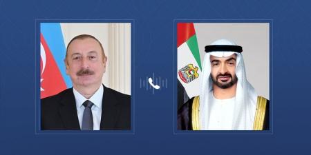 محمد بن زايد ورئيس أذربيجان يبحثان هاتفيا علاقات التعاون - اخبارك الان