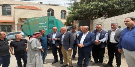 وزير المياه يوعز بزيادة كميات المياه المخصصة لتأمين المواطنين في عنجرة - اخبارك الان