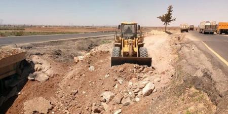 تنفيذ أعمال تأهيل لجسر سكة النجيح على الأوتوستراد الدولي في درعا - اخبارك الان