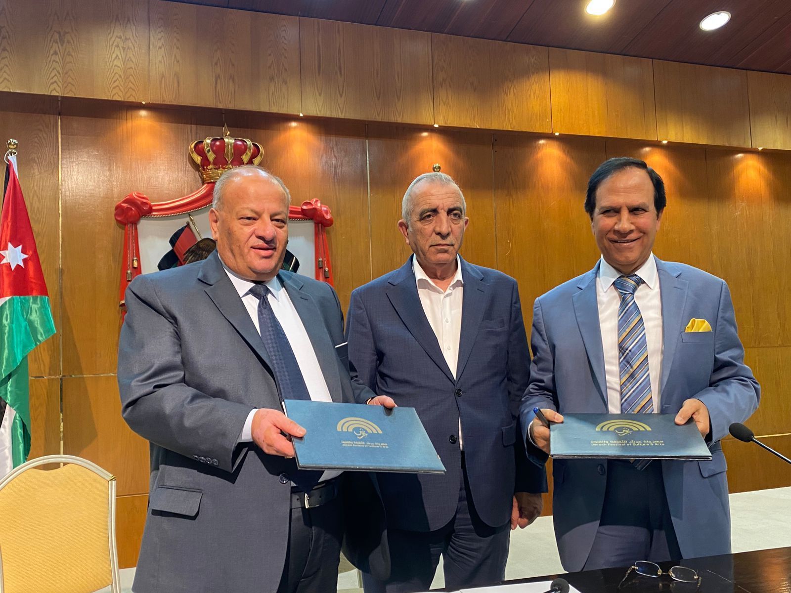 اتفاقية تعاون بين مهرجان جرش ونقابة الفنانين الأردنيين بحضور وزير الثقافة