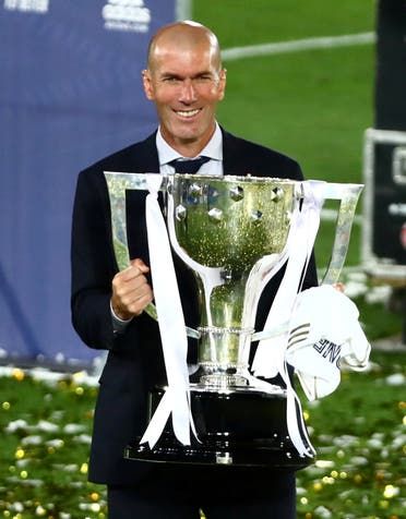 زيدان حقق الدوري مرتين مع ريال مدريد