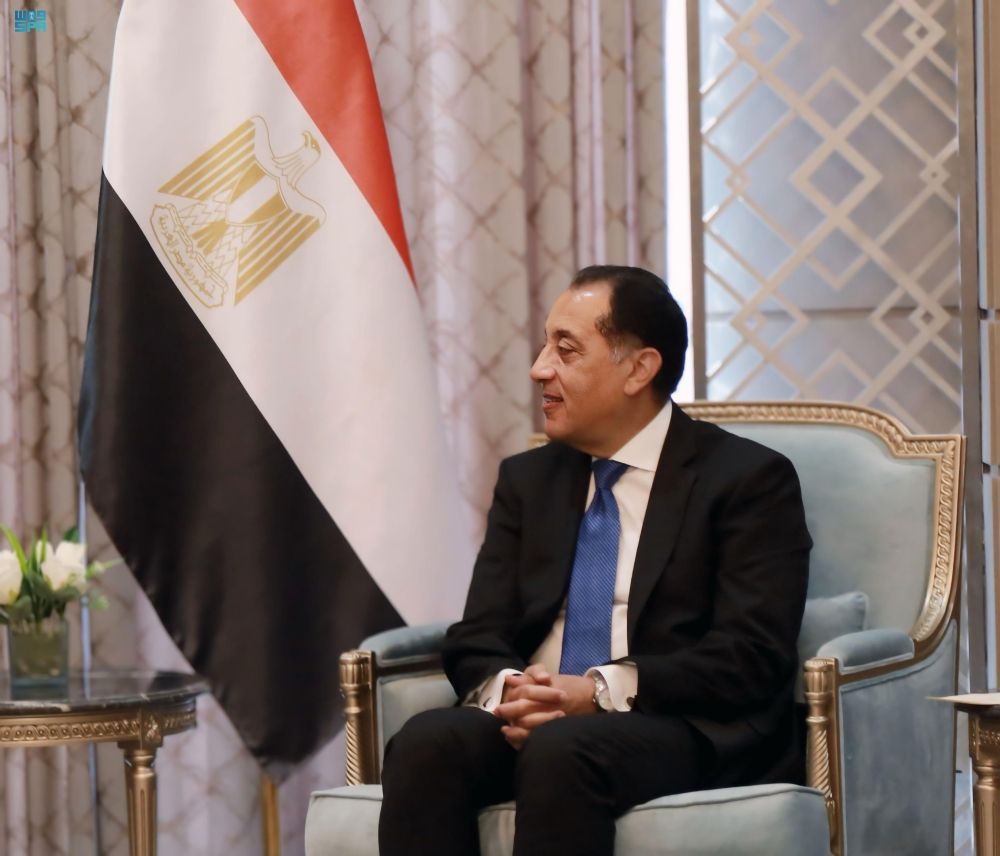 رئيس مجلس الشورى يلتقي رئيس مجلس الوزراء المصري - واس