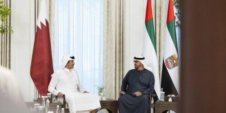 أخبار الرياضة - رئيس الإمارات وأمير قطر يبحثان العلاقات الأخوية وآخر التطورات الإقليمية والدولية - اخبارك الان