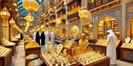 سعر الذهب اليوم الاثنين 5 مايو 2025 فى الإمارات عيار 21 بـ346.75 درهم - اخبارك الان