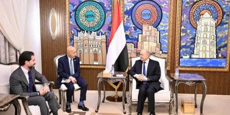 الرئيس العليمي يبحث مع القائم بأعمال السفير الأمريكي التصعيد الحوثي والدعم الاقتصادي لليمن - اخبارك الان