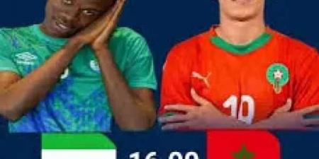 موعد مباراة المغرب وسيراليون في كأس أمم إفريقيا 2025 - اخبارك الان