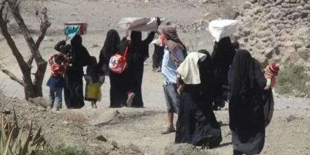 نزوح مئات المواطنين من مناطق سيطرة المليشيات الحوثية - اخبارك الان