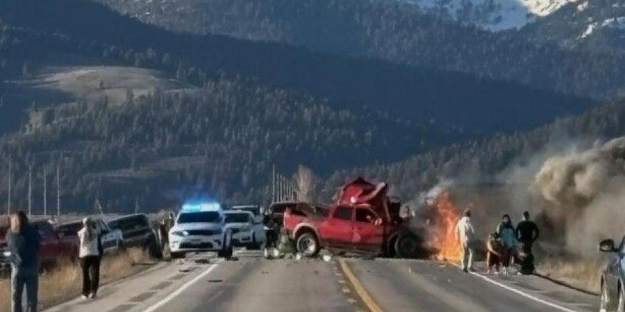 مقتل 7 أشخاص في حادث مرور مروع قرب متنزه يلوستون بولاية أيداهو الأميركية - اخبارك الان