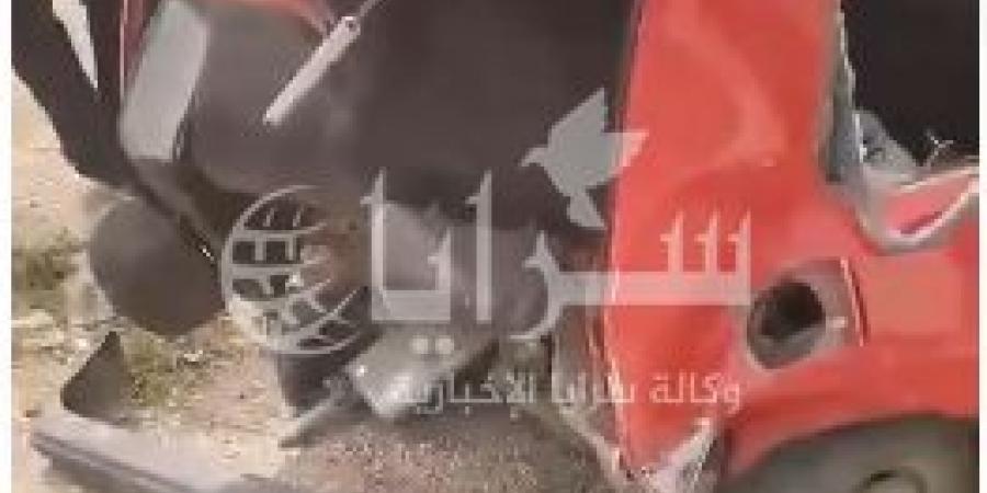 بالفيديو .. (4) إصابات بحادث تصادم على طريق الشونة الشمالية - اخبارك الان