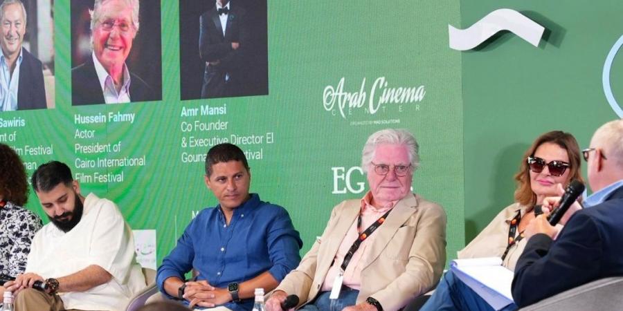 حسين فهمي بـ ندوة "مصر": دولة الأفلام الجماهيرية في العالم العربي" بـ"كان السينمائي" - اخبارك الان